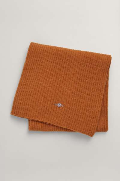 SÁL GANT SHIELD KNIT SCARF BURNT SUGAR