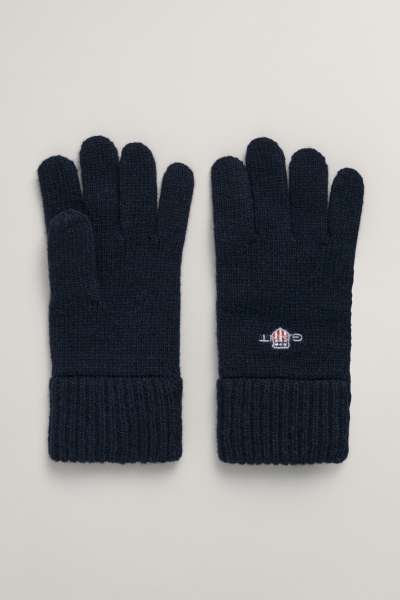 KESZTYŰ GANT SHIELD KNIT GLOVES EVENING BLUE