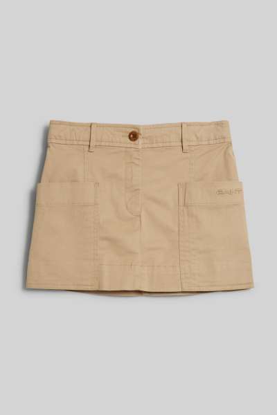 SZOKNYA GANT MINI CHINO SKIRT DARK KHAKI