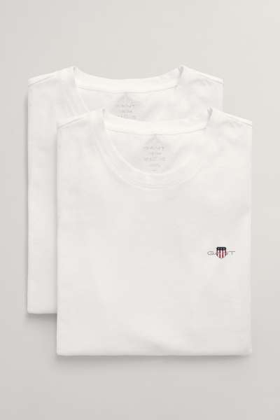 ALSÓNEMŰ GANT C-NECK T-SHIRT 2-PACK WHITE