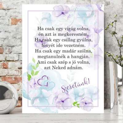 Ajándék anyának - Dekorációs tábla Anyák napjára