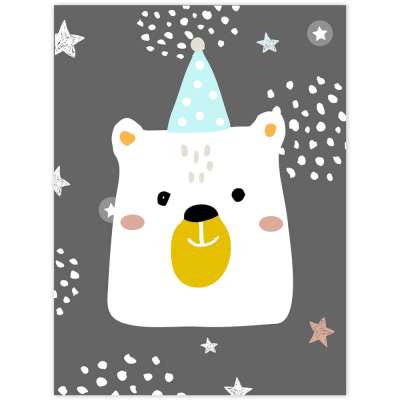 Dekor tábla - Medve