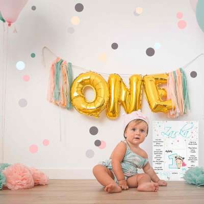 Színes pöttyök, kétféle méretben