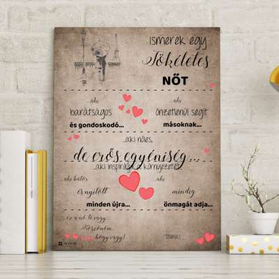 Ajándék nőknek - Személyre szabott dekortábla