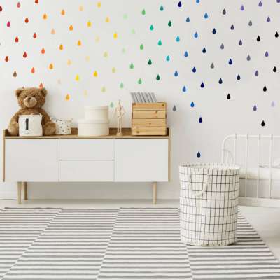 Festősablon - Esőcseppek