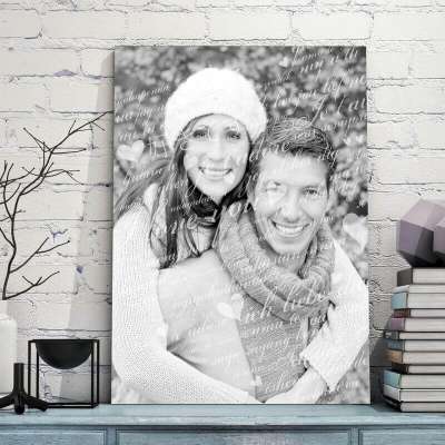 Valentin napi ajándékok - Szerelmes tábla saját fotóval