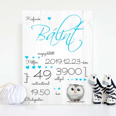 Ajándék - Születésnapi tábla keresztelőre