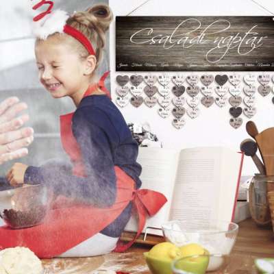 Barna családi naptár