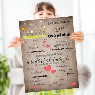 Ballagási ajándék tanároknak - Ballagási ajándék Óvó néninek