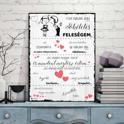 Ajándék nőknek - Saját tervezésű dekortábla