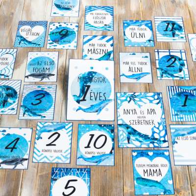 Kártya babáknak - Bálnák