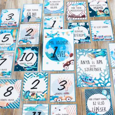 Fotó kártya babáknak - Repülők és autók