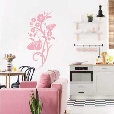 Falfestés minta - csodás lepke és virág