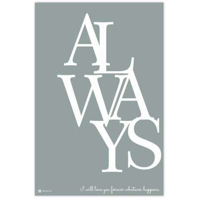 ALWAYS falikép saját felirattal, idézettel