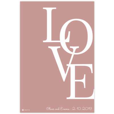 Modern, stílusos LOVE falikép