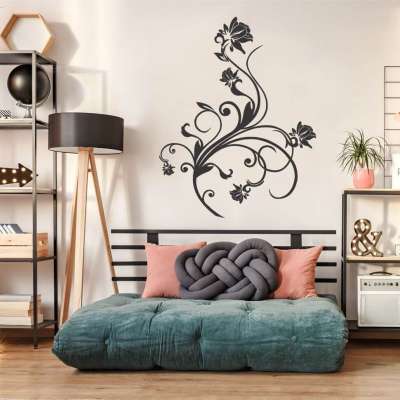 Falfestés minták - Díszített virág