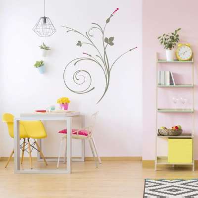 Stencil sablon - Fűszál