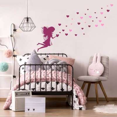 Falfestés minták - Tündér szívecskékkel