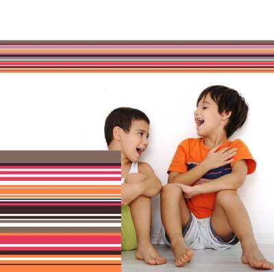 Bordűr - Narancssárga csíkok