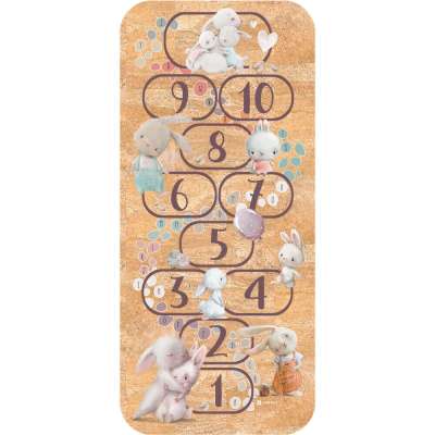 Modern gyerekszobaszőnyeg - Ugróiskola