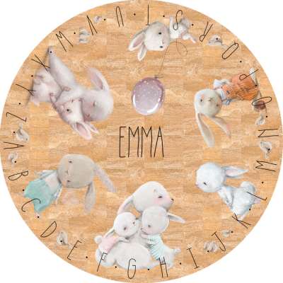 Gyerekszőnyeg - állatkák ábécével, parafaszőnyeg