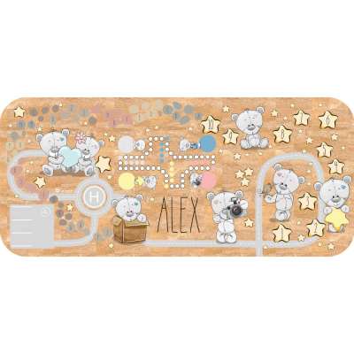 Parafaszőnyeg gyerekeknek - Macik csillagokkal