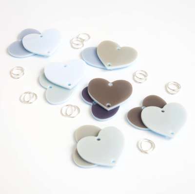 Szívecske szett a családi naptárhoz