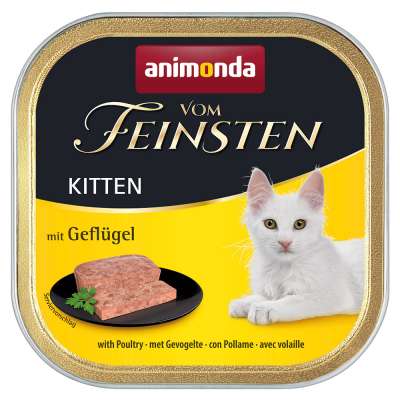 6x100g animonda vom Feinsten Kitten nedves macskatáp-szárnyas