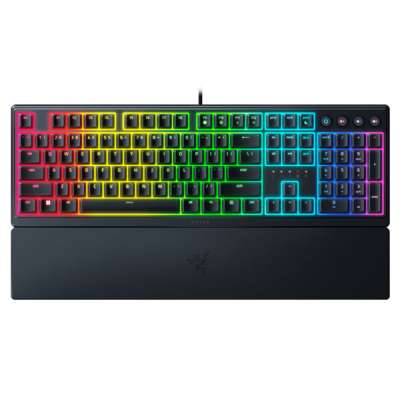 Gamer billentyűzet Razer Ornata V3 Low-profile Mecha-membrane RGB Billentyűzet, US kiosztás