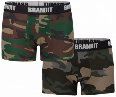 Brandit férfi boxeralsó szett 2db, woodland-darkcamo