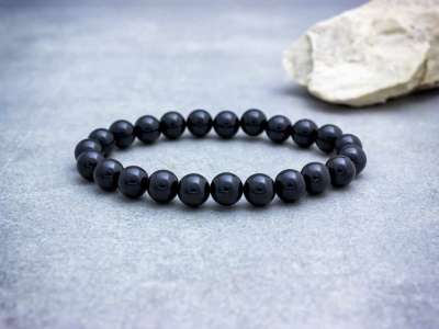 Szerelem szénfekete turmalin ásvány karkötő