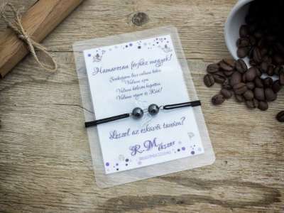 Hamarosan férjhez megyek hematit angyal karkötő