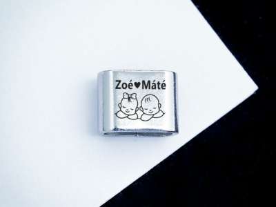 Gyermekeim egyedi MoMents acél medál