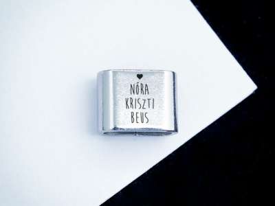 Szeretteim egyedi MoMents acél medál