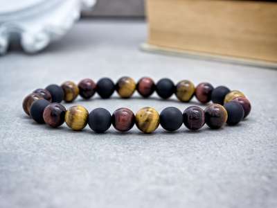 Szerencsét hozó vegyes ásvány karkötő