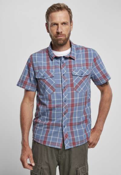 Brandit Roadstar Shirt red/blue