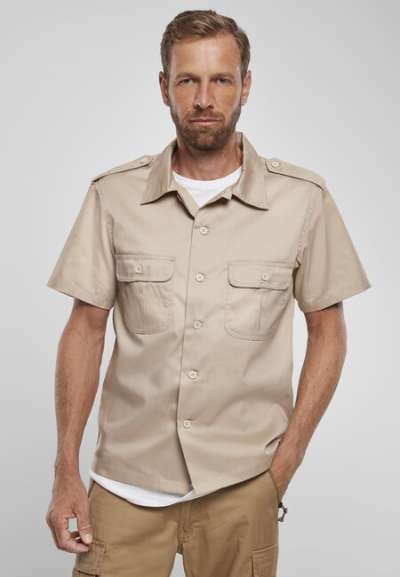 Brandit Short Sleeves US Shirt beige