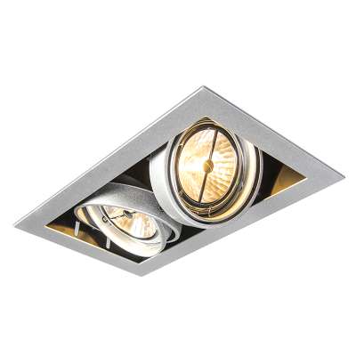 Beépített spotlámpa acél AR111 állítható 2-lámpás - Oneon