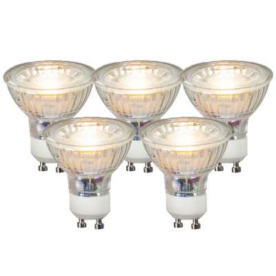 5 db GU10 LED lámpa készlet COB 3.5W 330 lm 3000K