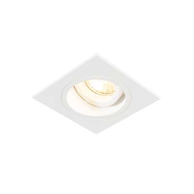 Okos, szögletes, fehér, süllyesztett spotlámpa WiFi GU10-zel - Chuck