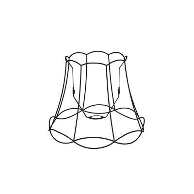 Fém lámpabúra fekete 40/31 - Granny Frame