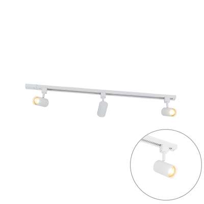 Modern 1 fázisú sínrendszer 3 fehér spotlámpával - Jeana