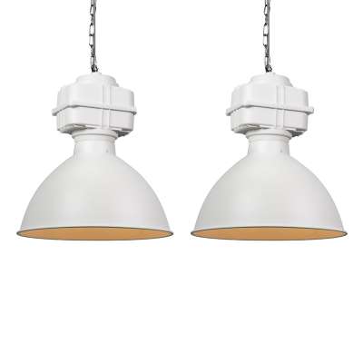 2 db ipari lógólámpa készlet kicsi matt fehér - Sicko