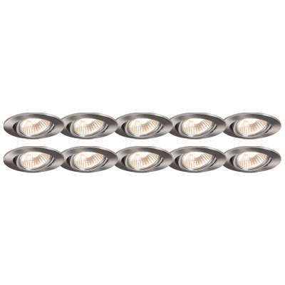 10 db-os beépíthető, dönthető alumínium spotlámpa készlet - Cisco