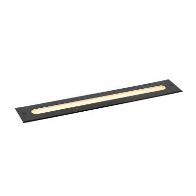 Modern talajszpot fekete 50 cm LED-del, IP65 - Eline