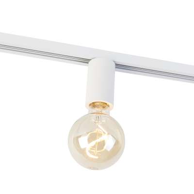 E27 foglalat sín felfüggesztéssel 1 fázisú sínhez fehér - Jeana