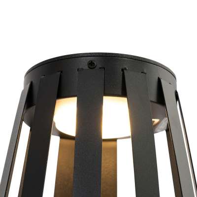 2 db kültéri asztali lámpa készlet fekete LED-del, 3 fokozatú dimmerrel, napelemes és újratölthető - Penny