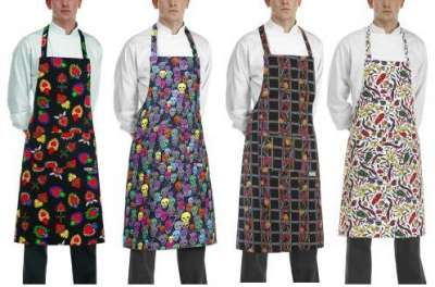 Szakács nyakkötény EGOchef zsebbel - különböző minták