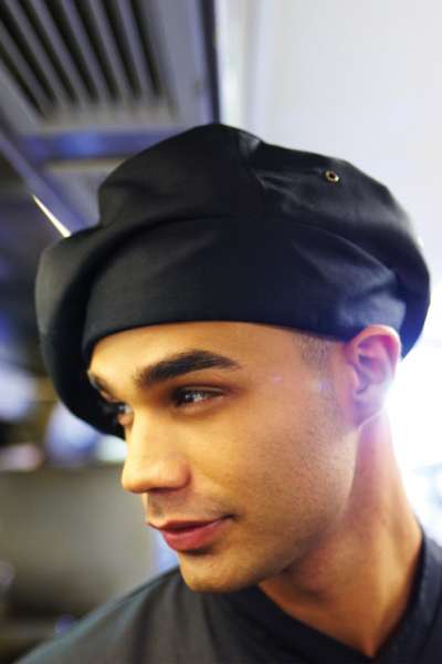 Szakács sapka ChefWorks TOCP fehér/fekete