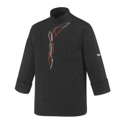 Szakácskabát EGOchef BIKER (polipamut) - hosszú ujjú